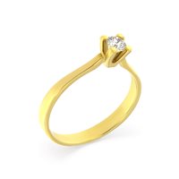 Ringe Roman Gioielli Dame in Gelbgold Diamante